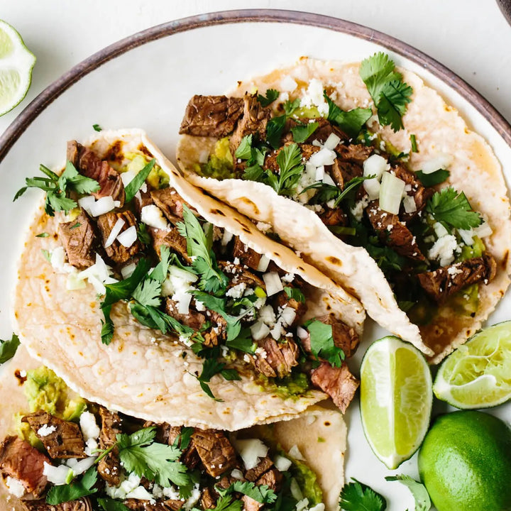 Perfect Bison Carne Asada Tacos