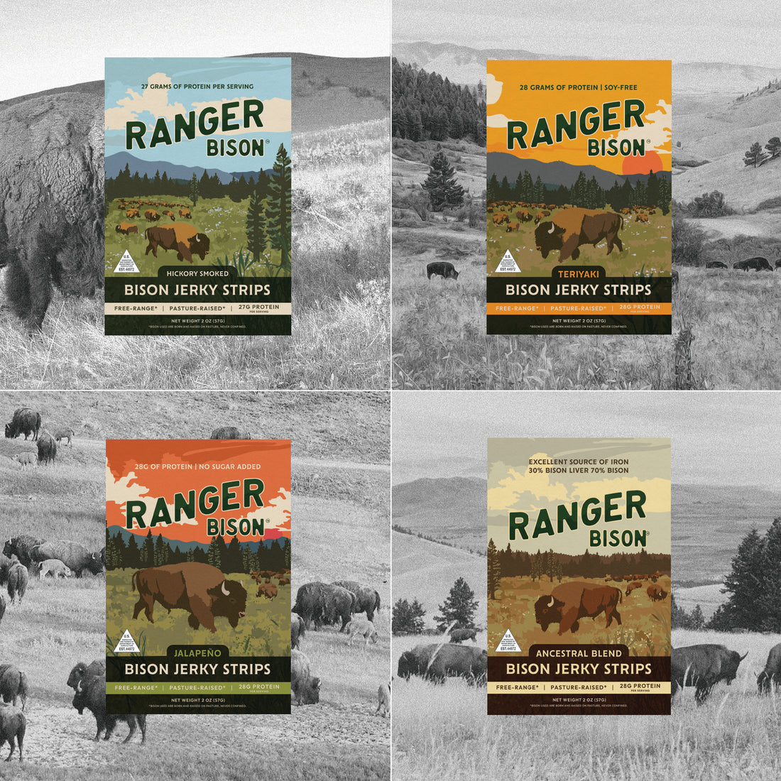 Ranger Bison Jerky | Sampler Pack