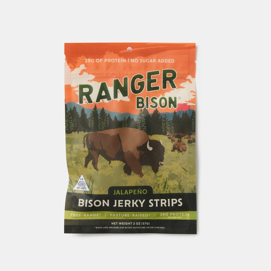 Jalapeño Bison Jerky Strips (2 oz)