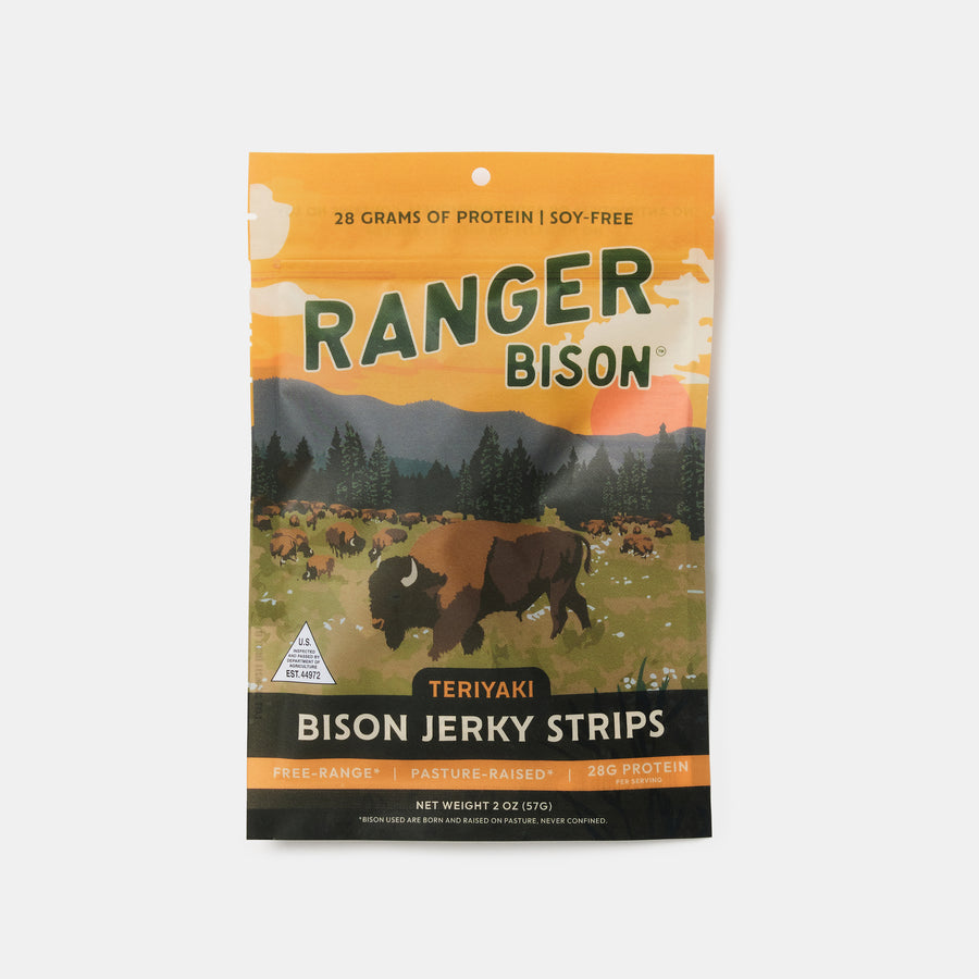 Teriyaki Bison Jerky Strips (2 oz)