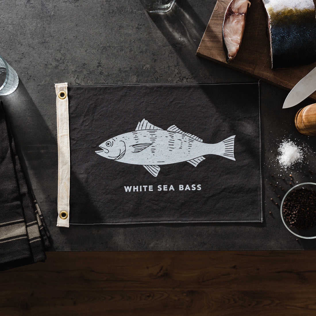 White Sea Bass Flag